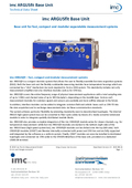 imc ARGUSfit - Data Sheet Base Unit